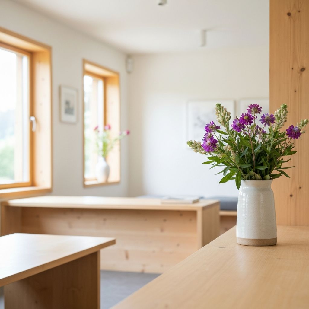 Alpenblumen im Interieur