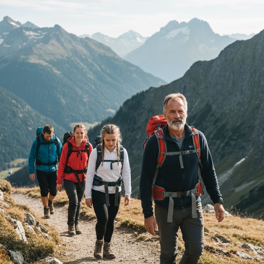 Wanderer in den Bergen